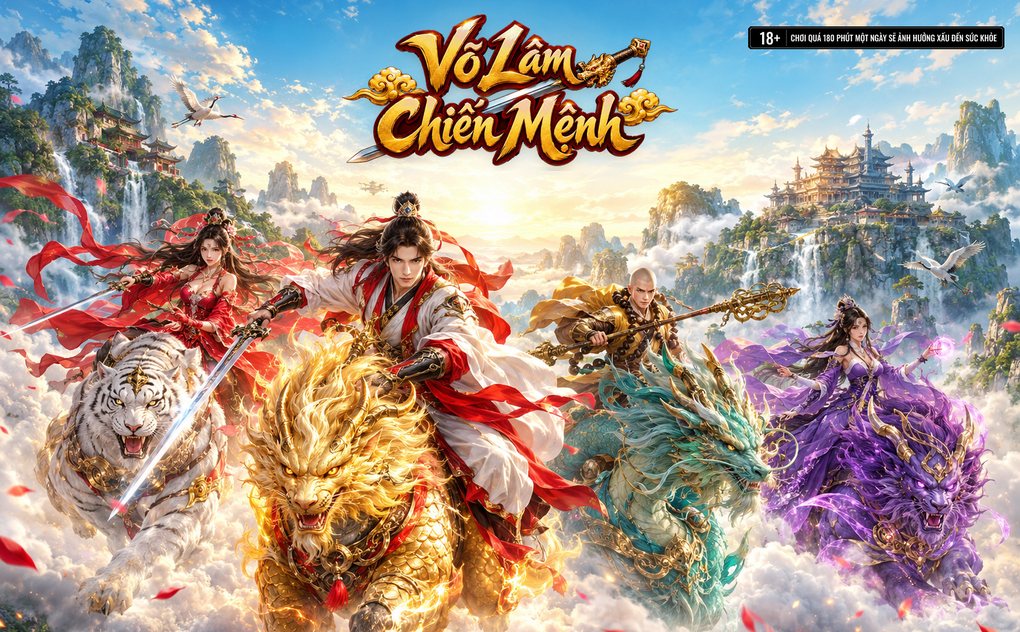 Màn hình đăng nhập Võ Lâm Chiến Mệnh